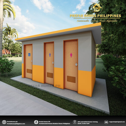 Prefab Public Toilet - 3 Stall - Image 3