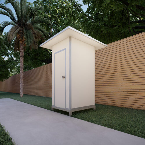 Prefab One Stall Toilet - Image 2