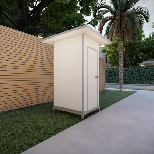 Prefab One Stall Toilet - Image 3