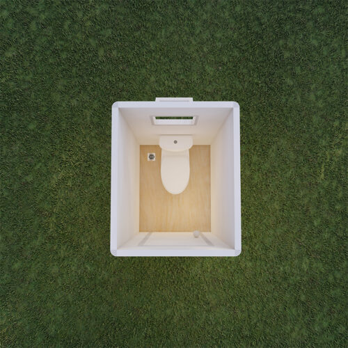 Prefab One Stall Toilet - Image 4