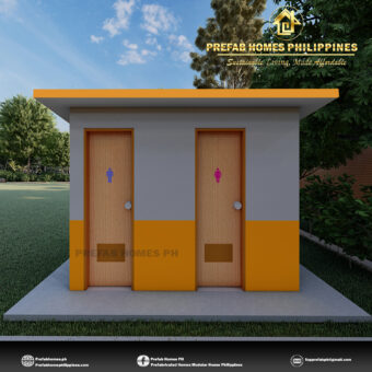 Prefab Two Stall Toilet