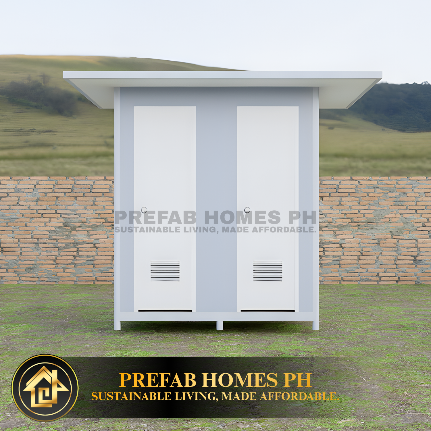 Prefab Two-Stall Toilet (EPS)